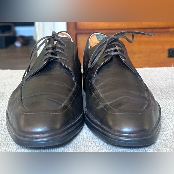 Bally Newland Dark Brown Chocolate Calf Leather Men\'s  Oxford Shoes Size 9.5 D main image 7